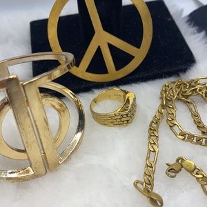 4 Vintage Pieces Gold & Brass Tone